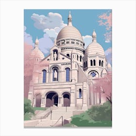 Sacre Coeur Basilica Paris France Canvas Print