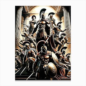 muscle Spartan 300 Warrior movie 1 Canvas Print