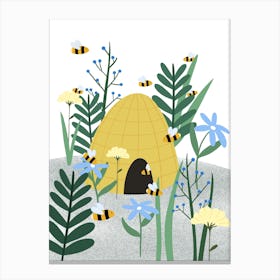 Buzzing Beehive Canvas Print