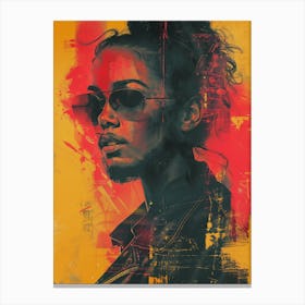 Woman In Sunglasses Canvas Print