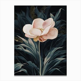 Flower In The Dark Canvas Print