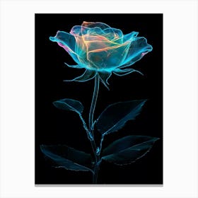 Fractal Rose Canvas Print