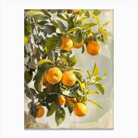 Oranges On A Tree 4 Canvas Print