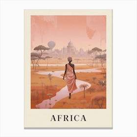 Vintage Travel Poster Africa 2 Canvas Print