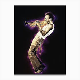 Spirit Of Miles Davis Canvas Print