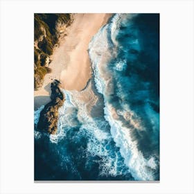 Aerial View Of A Beach 110 Canvas Print