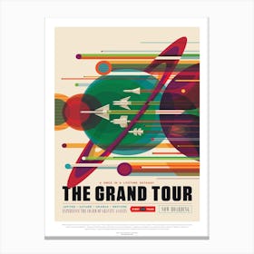 Grand Tour Nasa Space Travel Poster Canvas Print