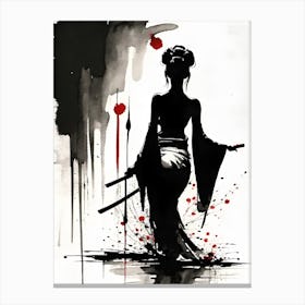 Traditional Geisha Art Canvas Print