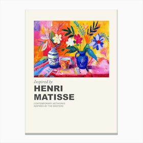Museum Poster Inspired By Henri Matisse 5 Canvas Print