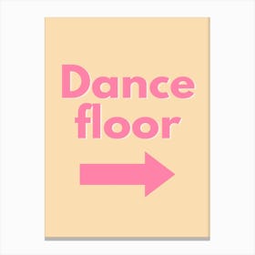 Dance Floor Right Canvas Print