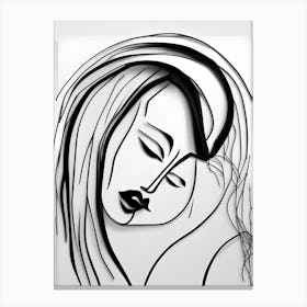 Woman'S Face 1 Canvas Print