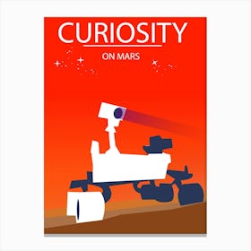 Curiosity On Mars Canvas Print