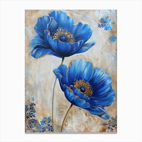 Blue Poppy 4 Canvas Print