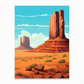 Monument Valley Landscape 2 Canvas Print