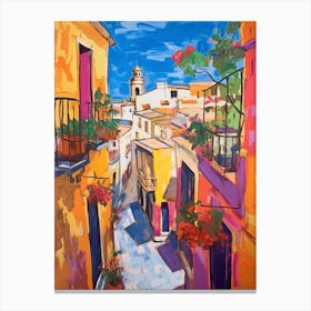 Catania Italy 2 Fauvist Painting Canvas Print