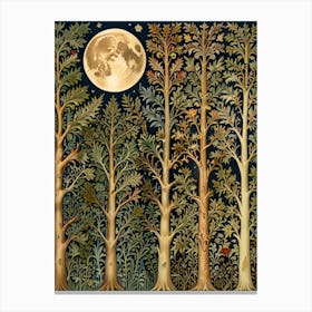 William Morris Moonlight In The Woods 74 Canvas Print