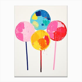 Lollipops Colour Pop 2 Canvas Print