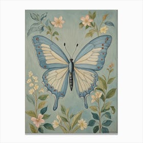 Blue Butterfly no2 Canvas Print