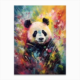 Panda Art In Impressionism Style 1 Canvas Print