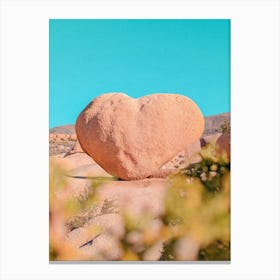 Heart Rock In Joshua Tree National Park California Canvas Print