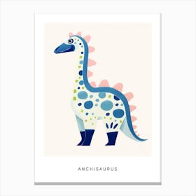 Nursery Dinosaur Art Anchisaurus 1 Poster Canvas Print