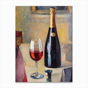 Australian Sparkling Wine 1 Oil Painting Cocktail Poster Canvas Print