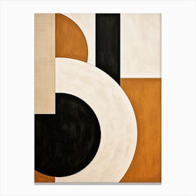 Beige Harmony In Mid Century Notes Canvas Print