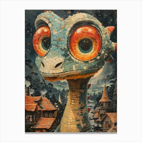 Dragons Of The Fairytale Canvas Print