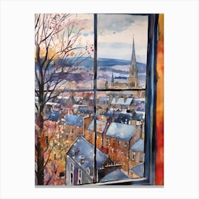 Winter Cityscape Inverness United Kingdom Canvas Print