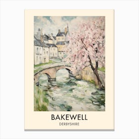 Bakewell (Derbyshire) Painting 2 Travel Poster Canvas Print