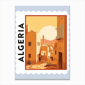 Algeria 2 Travel Stamp Poster Canvas Print