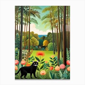 Cat In The Jungle Canvas Print