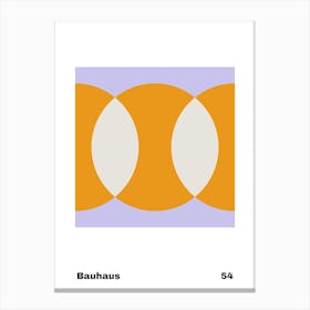 Geometric Bauhaus Poster 54 Canvas Print