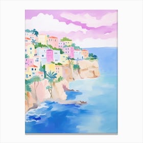 Tropea, Italy Colourful View 2 Canvas Print
