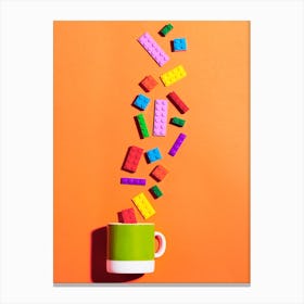 Lego Orange Cup Canvas Print