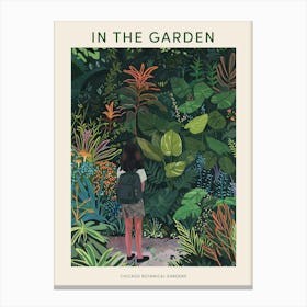 In The Garden Poster Chicago Botanical Gardens 3 Canvas Print