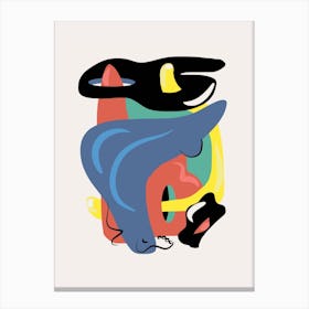 Blue Booty In Abstract Canvas Print