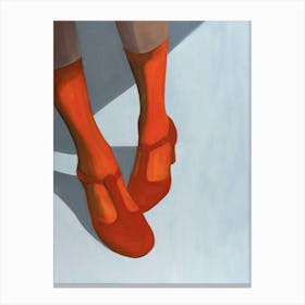 Red Shoes Trykfil Canvas Print
