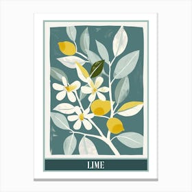 Lime Tree Flat Illustration 1 Poster Canvas Print