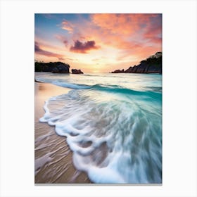 Sunset in Greece Canvas Print