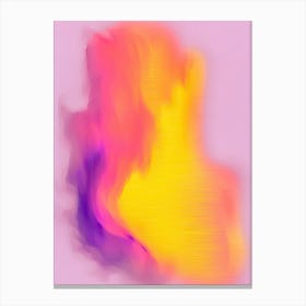 Pink Blur Abstract Canvas Print