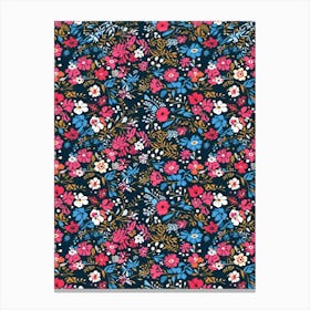Blossom Bounty London Fabrics Floral Pattern 2 Canvas Print