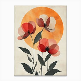 Sunset Poppies Canvas Print