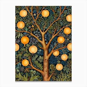 William Morris Pomegranate Tree Canvas Print