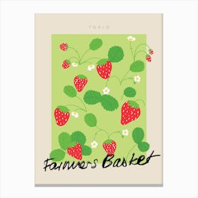 Tokyo Farmer S Basket Canvas Print