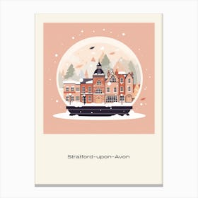 Stratford Upon Avon United Kngdom Snowglobe Poster Canvas Print