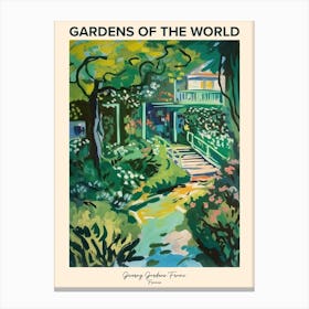 Giverny Gardens, France Gardens Of The World Poster Canvas Print