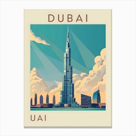 Dubai Skyline Canvas Print