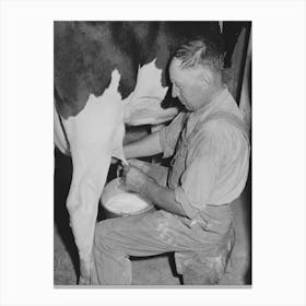 Member Of The Dairymen S Cooperative Creamery Milking, Caldwell, Canyon County, Idaho, Two Million Dollars Has Canvas Print