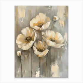 White Poppy Canvas Print Canvas Print